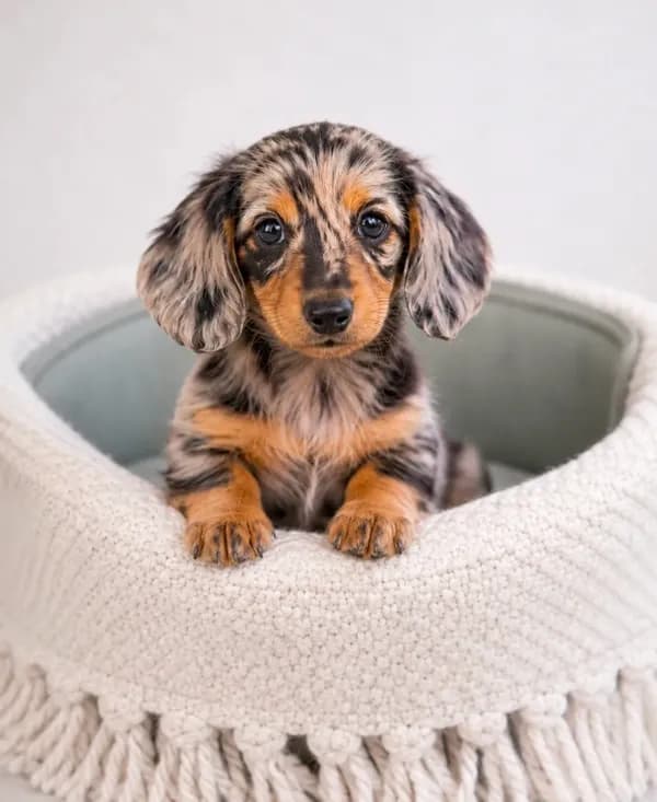 Winston β Gorgeous Silver Dapple Mini Dachshund π